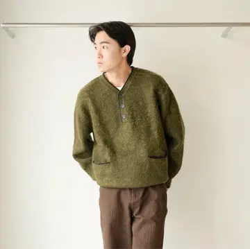bonbon store 봉봉 스토어 헨리넥 스웨터 그린 S