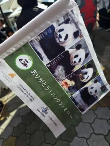 팬더 가족 감사 플래그