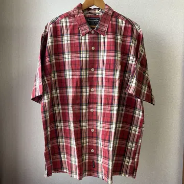 Abercrombie & Fitch 아베크롬비 반팔 체크 셔츠