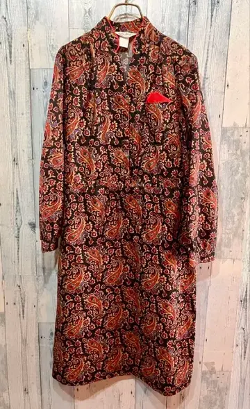 미국제 빈티지 LADY BLAUR 패턴 원피스