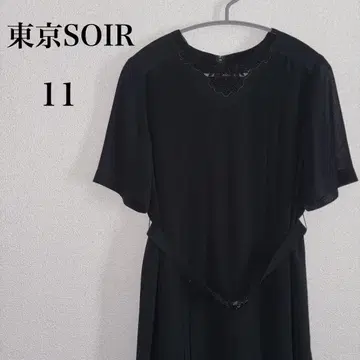 도쿄 SOIR 블랙 포멀 원피스 사이즈 11 봄/여름