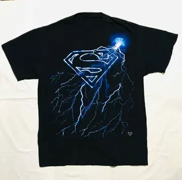 DC 코믹 슈퍼맨 티셔츠 L SUPER MAN 썬더 영화 T