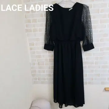 LACE LADIES 도트 튤 소매 원피스