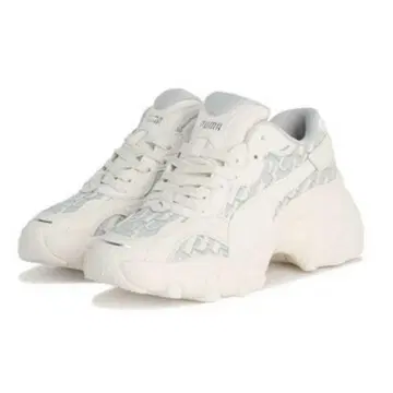 새상품 PUMA 팔서 웨지 모노그램 스니커즈 23.0