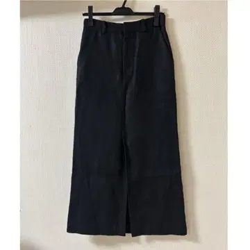 plage 플라주 마스퀼린 타이트 스커트 블랙 린넨 34