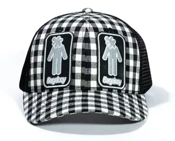 즉시 발송 레어 SAGE Plaid Mesh Cap 2 black 캡