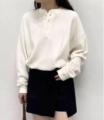 Ubyspick&span SEEBEES 헨리넥 써멀 풀오버