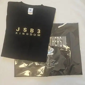 JSB3 KINGDOM 투어 티셔츠 블랙 L 사이즈