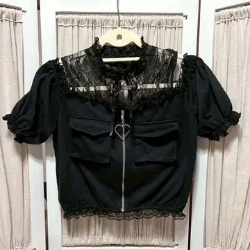 앙크루즈 오프숄더 레이스 탑