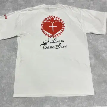 90년대 크리스천 티셔츠 usa제 화이트 CEC