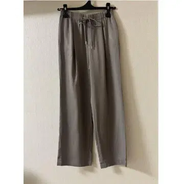 Spick and Span 새틴 이지 팬츠 베이지 카키 36