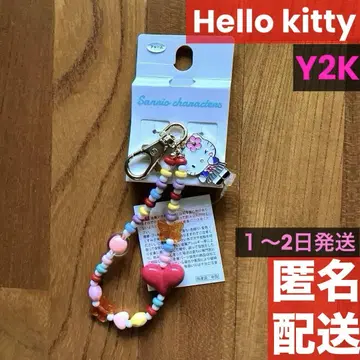 미사용 산리오 헬로키티 참 헤이세이 y2k 아베일 갸루 키티