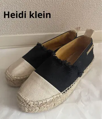 [새상품급] Heidi klein 하이디 클라인 바이컬러 슬립온