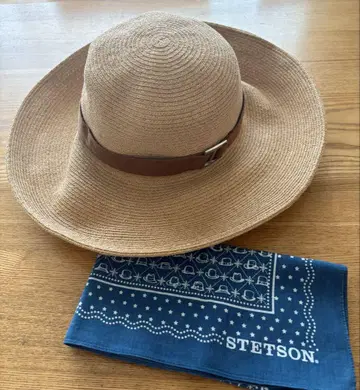 STETSON maxim 라피아 모자 밀짚모자 57.5cm