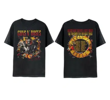 Guns N' Roses Skeletons Tour 2025 티셔츠