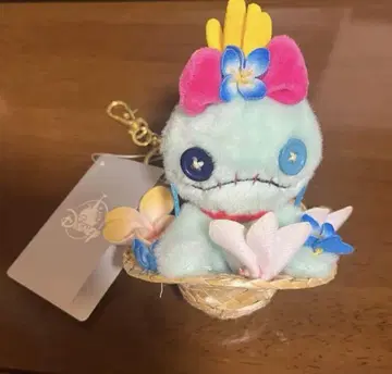 디즈니 스토어 스쿱 램프 봉제 인형 밀짚모자 릴로 & 스티치
