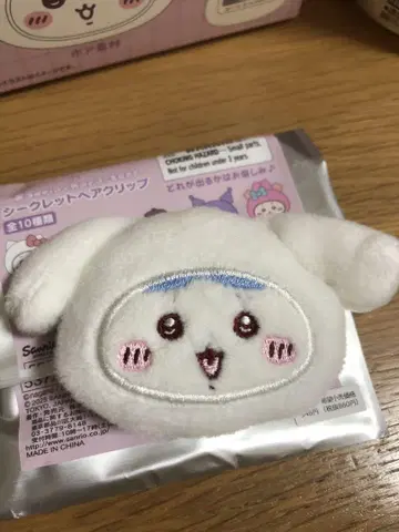 치이카와 산리오 콜라보 헤어 클립 랜덤 최저가 하치와레