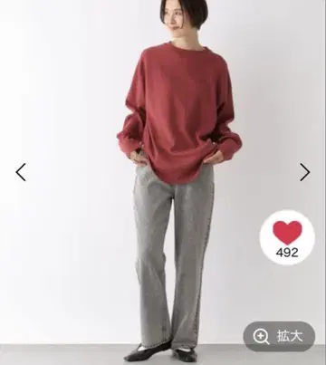 LEPSIM 세미 플레어 데님 팬츠 M