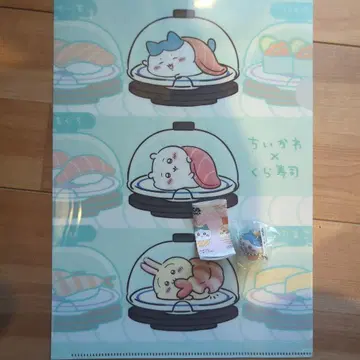 치이카와 (먼작귀) x 쿠라스시 A4 클리어 파일 피규어