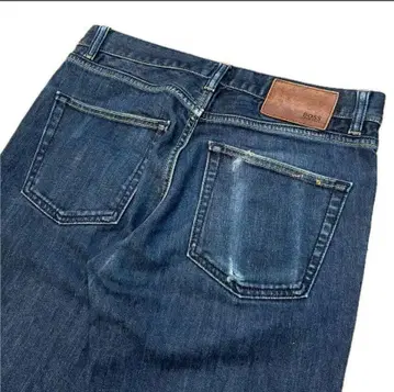 L 사이즈 상당 휴고보스 HUGO BOSS 블랙 택 스트레치 팬츠 청바지