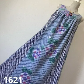 유카타 리메이크 원피스 1621 유카타 옷감 넉넉한 원피스 롱 기장