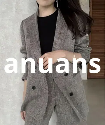 거의 미사용 anuans 테일러드 자켓 FREE 그레이 여성용