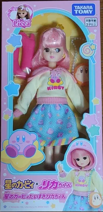 미개봉 새상품 타카라토미 커비 x 리카짱 별의 커비 정말 좋아하는 리카짱