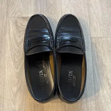 HARUTA 블랙 로퍼 일본제