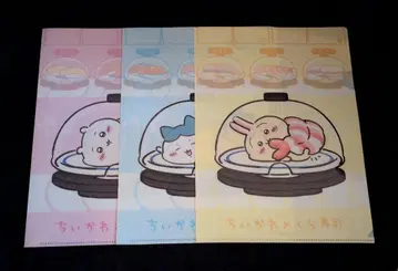 치이카와 (먼작귀) 쿠라스시 콜라보 클리어 파일 3종