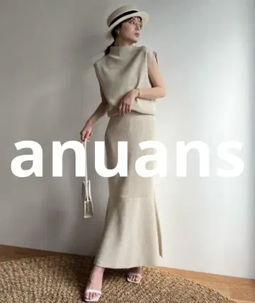 거의 미사용 anuans 셋업 FREE 베이지 여성용