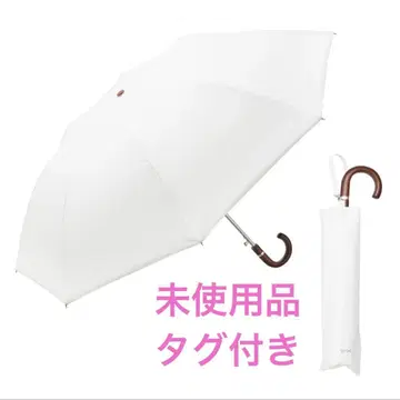 택 포함 새상품 원터치 COKAGE+ 나무 손잡이 55cm 점프식 화이트