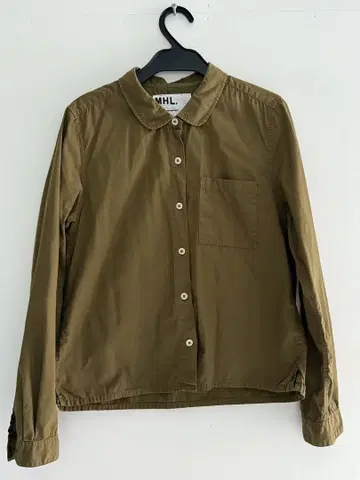 MHL. 올리브색 버튼 셔츠