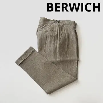 BERWICH 베르위치 SCOTCH 스코치 린넨 2플리츠 팬츠