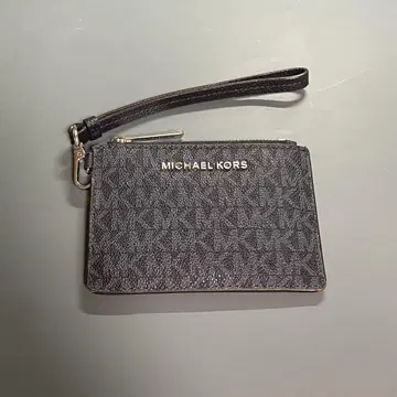 MICHAEL KORS 코인 카드 케이스 다크 그레이 모노그램