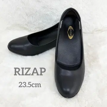 라이잽 RIZAP 가벼운 미인 펌프스 블랙 가죽 23.5cm 걷기 편한