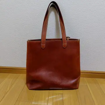 츠치야 가방 디아리오 톨 토트 브라운 가죽