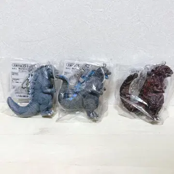 도호 괴수 시리즈 고질라 피규어 키링 전 3종 컴플리트
