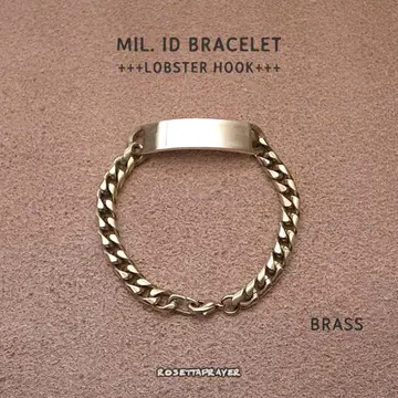 MIL. ID BRACELET / 밀리터리 ID 팔찌 - 브라스