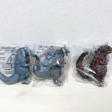 도호 괴수 시리즈 고질라 피규어 키링 전 3종