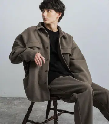 Rocky Monroe 셋업 페이크 울 오버 사이즈