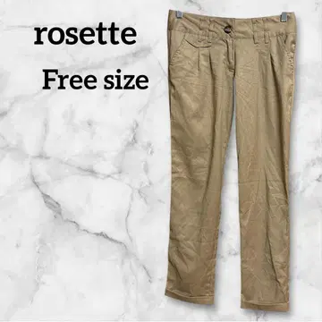 rosette [Free] 로제트 베이지 슬림 핏 팬츠 캐주얼