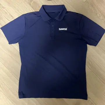 SANRISE 피케 셔츠 네이비 S 사이즈 빅