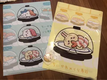치이카와 (먼작귀) 쿠라스시 클리어 파일 토끼 캔뱃지