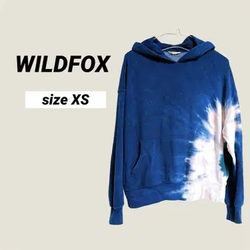 WILDFOX 네이비 타이다이 후드티