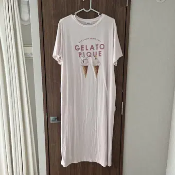 스누피 아이스크림 프린트 원피스 gelato pique