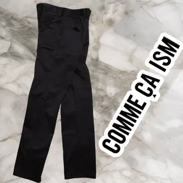 COMME CA ISM 컴시즘 블랙 치노 팬츠 S