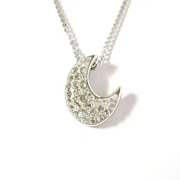 SWAROVSKI 스와로브스키 목걸이 초승달 문 펜던트 새상품급