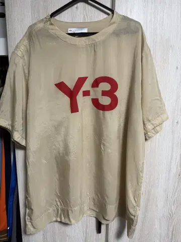 Y-3 베이지 티셔츠 L/G
