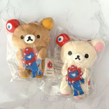 먝먝 x 리락쿠마 코리락쿠마 매달린 봉제 인형 2개 세트 완판