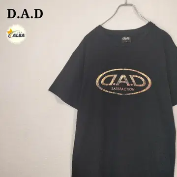 D.A.D 티셔츠 가르송 블랙 골드 반팔